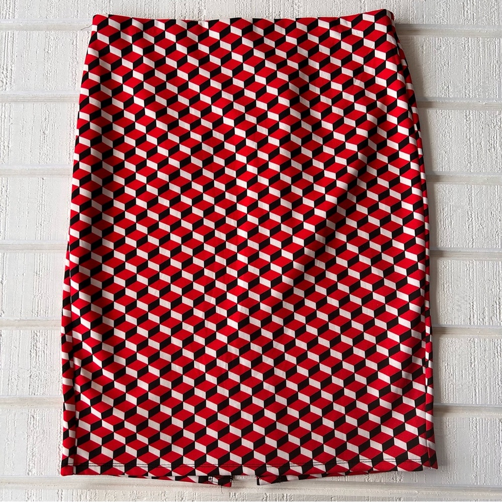 NYCC Women’s Geometric‎ Print Pencil Skirt Size Medium
